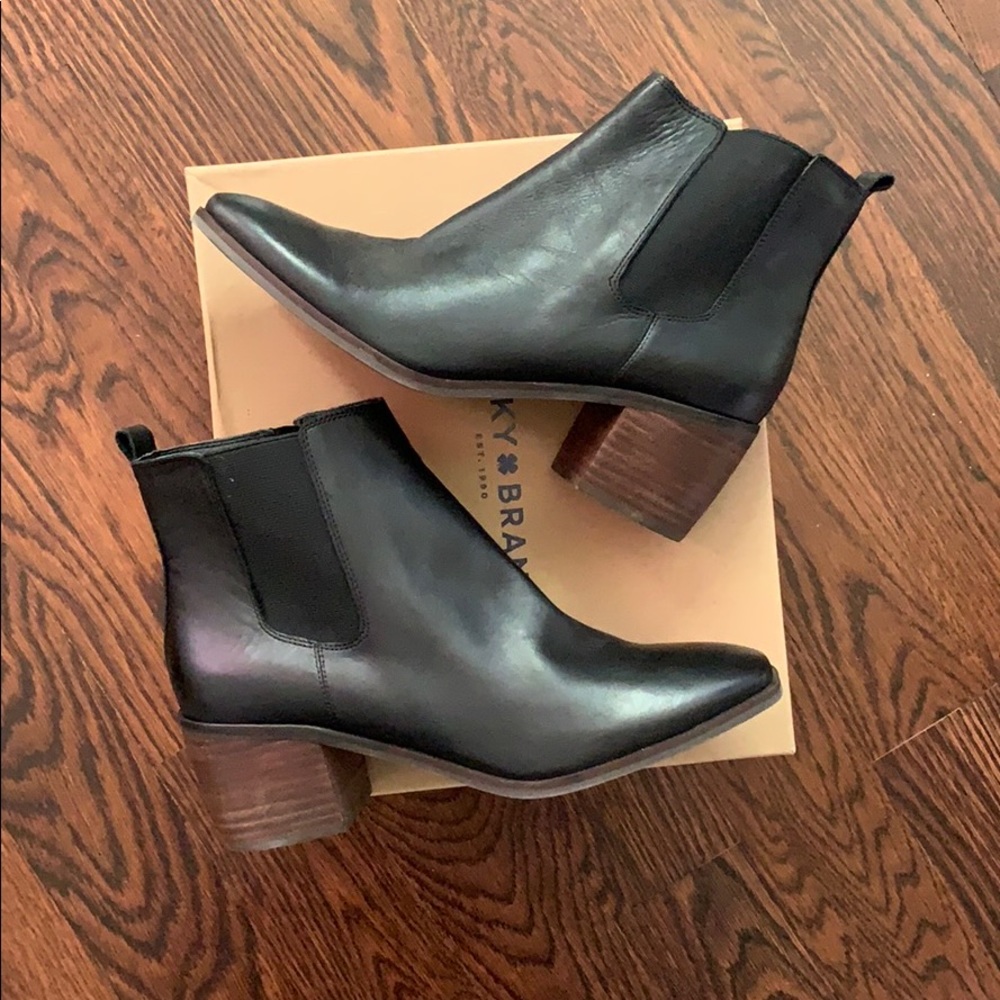 Lucky Brand’s Leather Booties